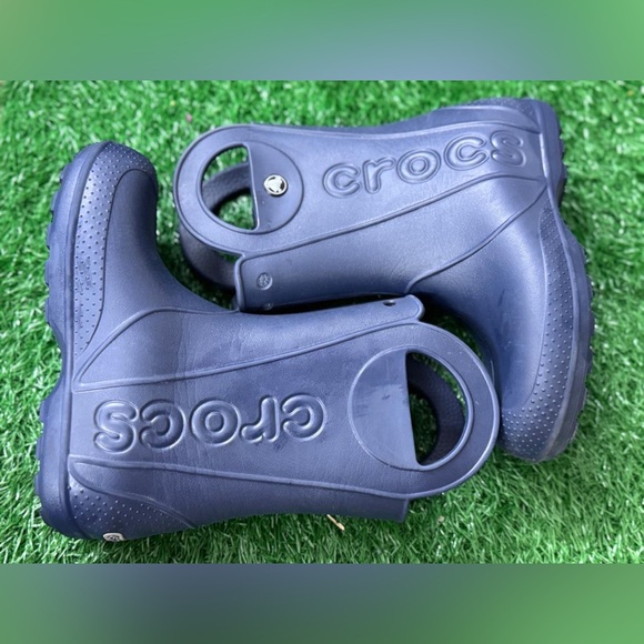 Crocs Unisex-Child‎ Handle It Rain Boots Size J-1 - Picture 1 of 5